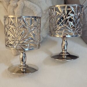 Silver Leaf Candle Holders Bath And Body Works